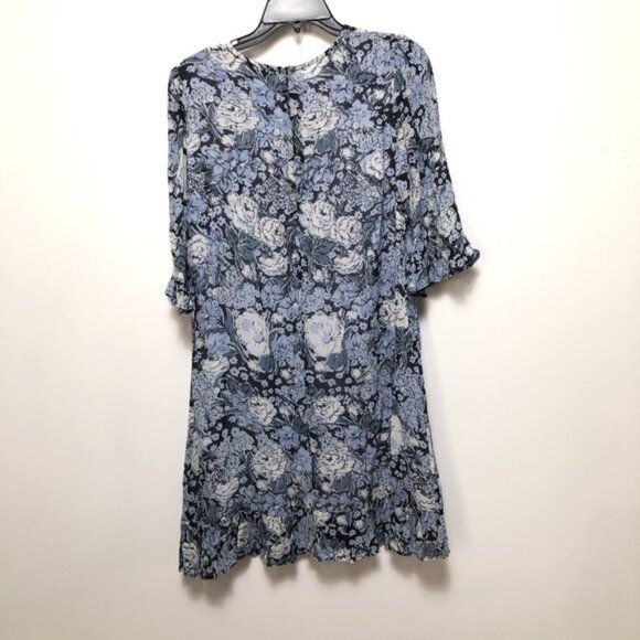 GANNI Elm Printed Georgette Mini Dress - Picture 6 of 6